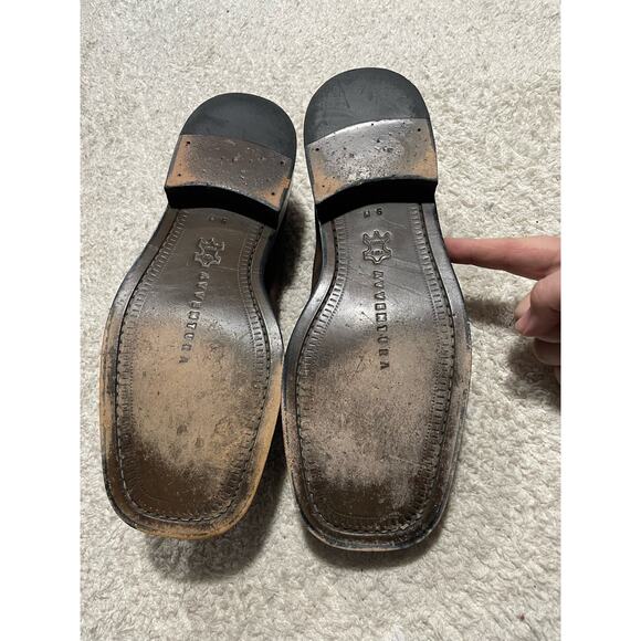 Avventura Derby Loafers Square Toe 9 M Suede Lace Up Shoes Brown Handmade Spain - Picture 3 of 14